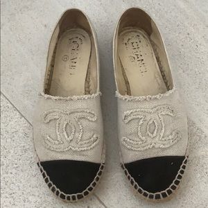 *SOLD* Authentic Chanel Canvas Espadrilles - 37